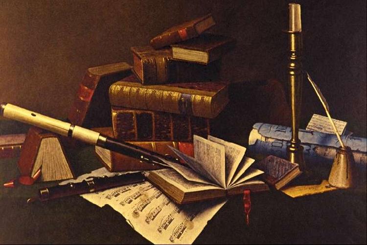 William Michael Harnett Music and Literature France oil painting art